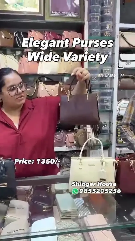 Structured top-handle purses